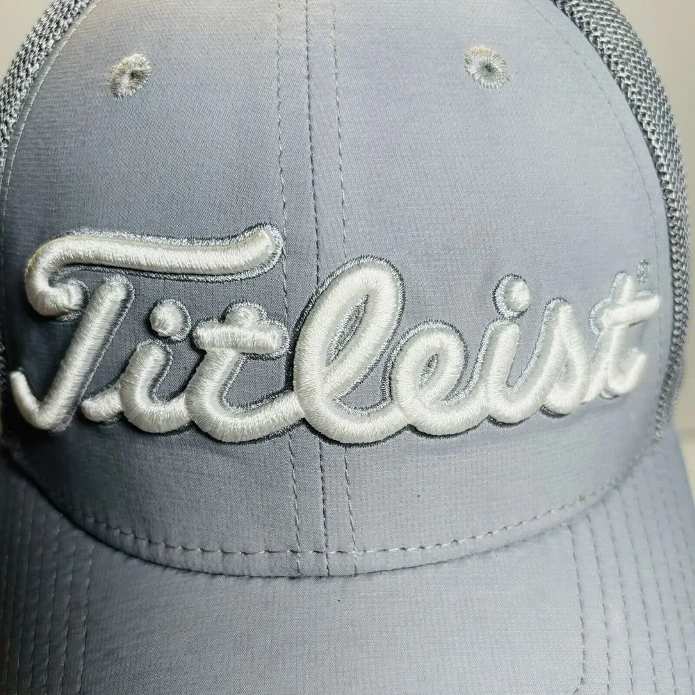 Titleist Pro VI Tour‎ Hat Cap Mens Size M/L White Blue FJ Footjoy Golf Pro V1